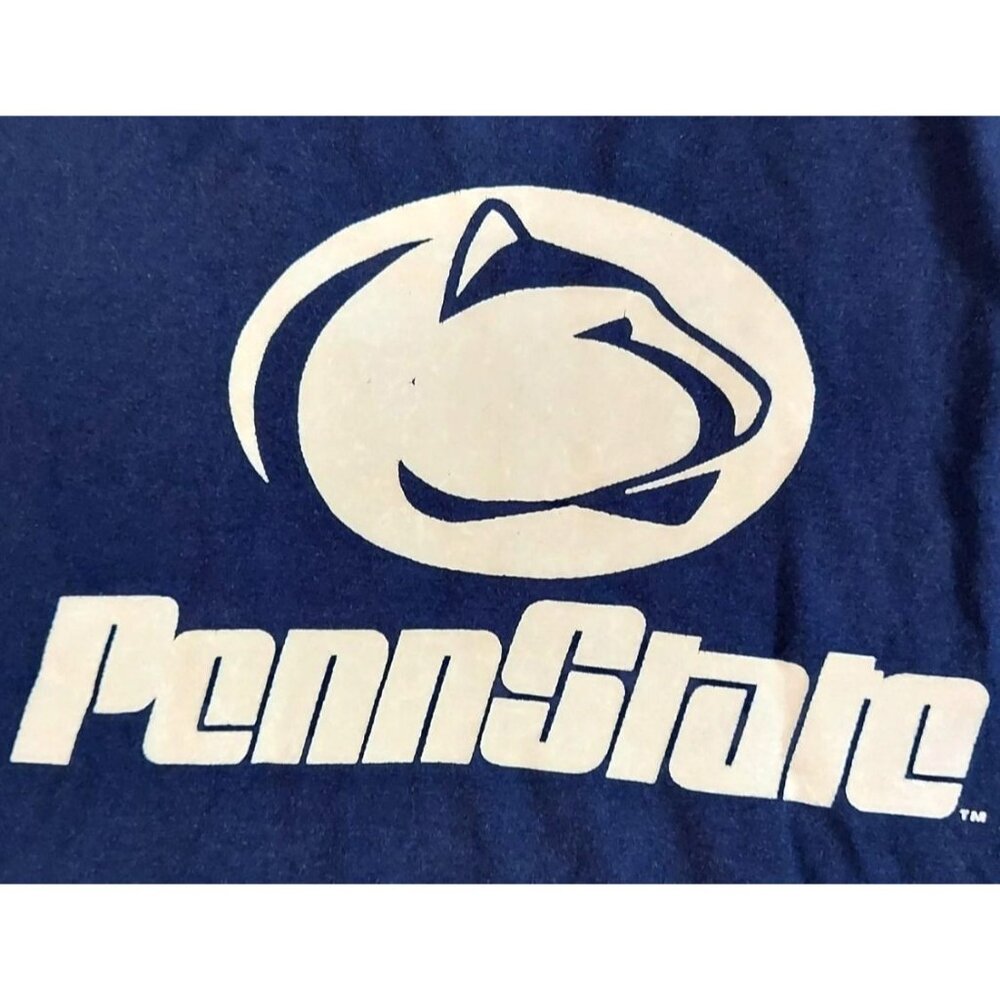 Vintage Penn State Single Stitch T-shirt Thick White Graphic Size L Made In USA - Picture 2 of 6